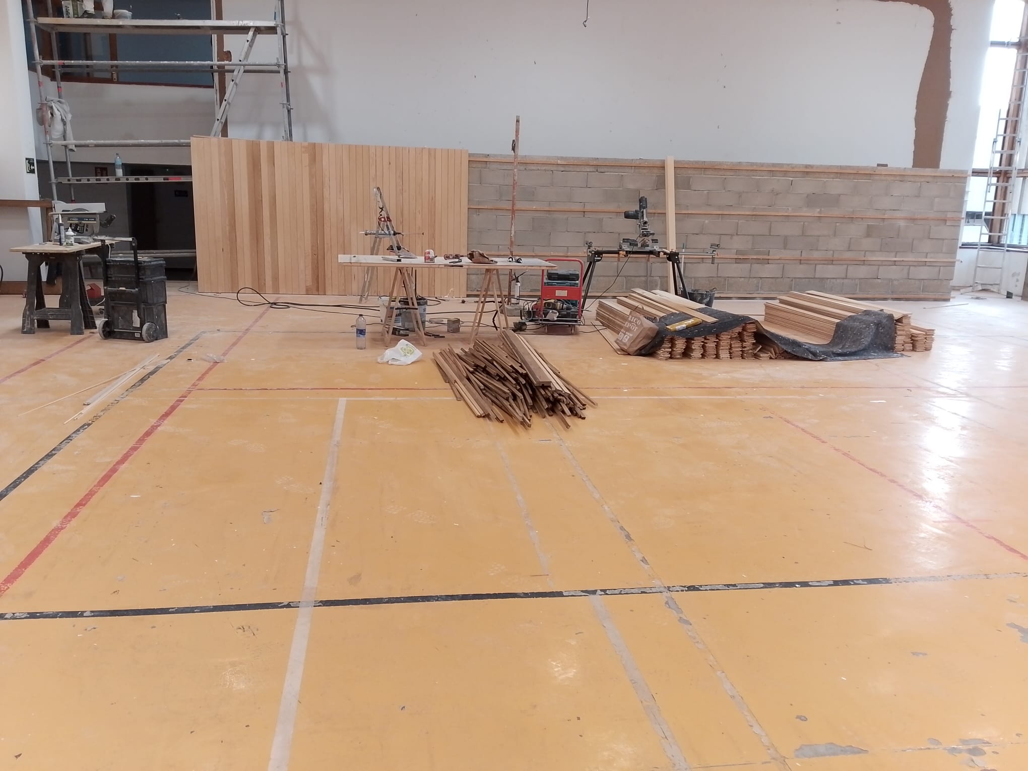 parquet gimnasio